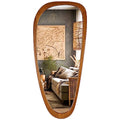 WallBeyond Asymmetrical Mirror, Irregular Mirror Full Length, Boho Wall Mirrors Decorative for Bedroom Living Room Entryway Hall, Mid Century Modern Decor 48" H x 22" W Gronata