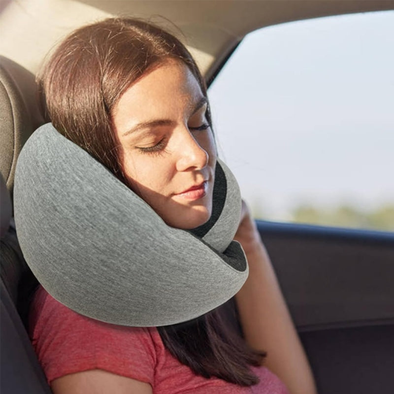 Travel Neck Pillow Non-Deformed Airplane Pillow Travel Neck Cushion Durable U-Shaped Travel Memory Cotton Nap Neck Pillow Gronata