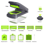 Household Multi-function Vegetable Chopper Kitchen 15-in-one Gronata