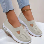 Mesh Flats Shoes Fashion Breathable Non-slip Soft Bottom Casual Shoes For Women Gronata