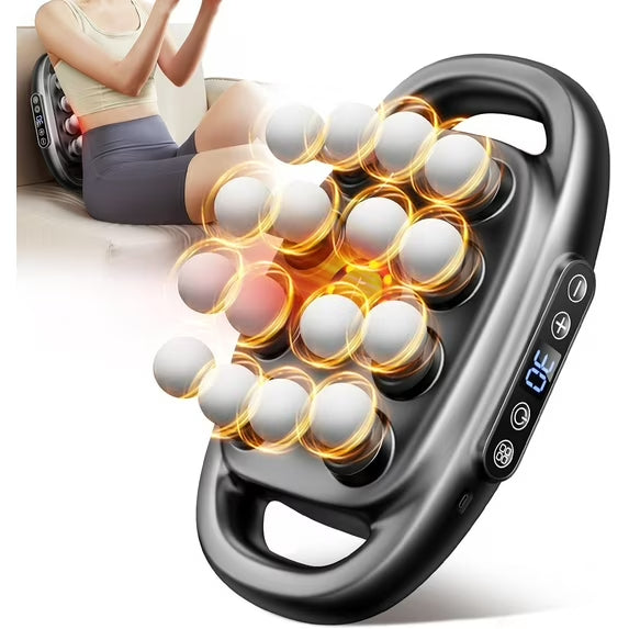 Muscle Relaxation Massager Multi-head Massage Gun Deep Tissue Body Fitness Muscle Electric Relax Massager For Back Shoulders Legs Foot 16 Heads Gronata