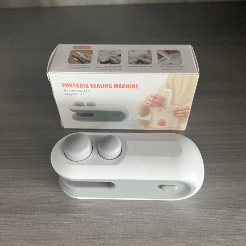 Mini 2 In 1 Sealer Heat Sealer Bag Opening Machine For Snacks Home USB Sealer Vacuum Sealer Snacks Plastic Bag Heat Sealer Gronata