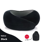 Soft Memory Foam Travel Neck Pillow U Shape Adjustable Support Comfortably Sleeping On Plane Car Office Noon Break Gronata