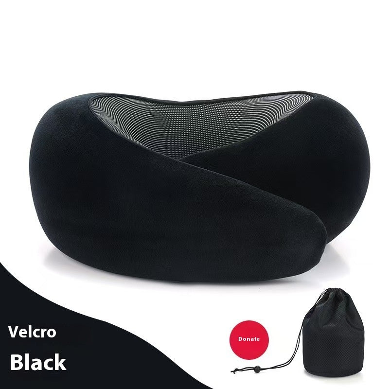 Soft Memory Foam Travel Neck Pillow U Shape Adjustable Support Comfortably Sleeping On Plane Car Office Noon Break Gronata