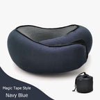 Travel Neck Pillow Non-Deformed Airplane Pillow Travel Neck Cushion Durable U-Shaped Travel Memory Cotton Nap Neck Pillow Gronata
