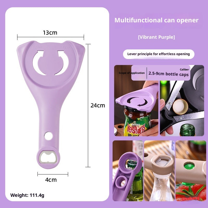 Non-slip, Effortless Can Opener Manual Adjustable Lid Opener Gronata