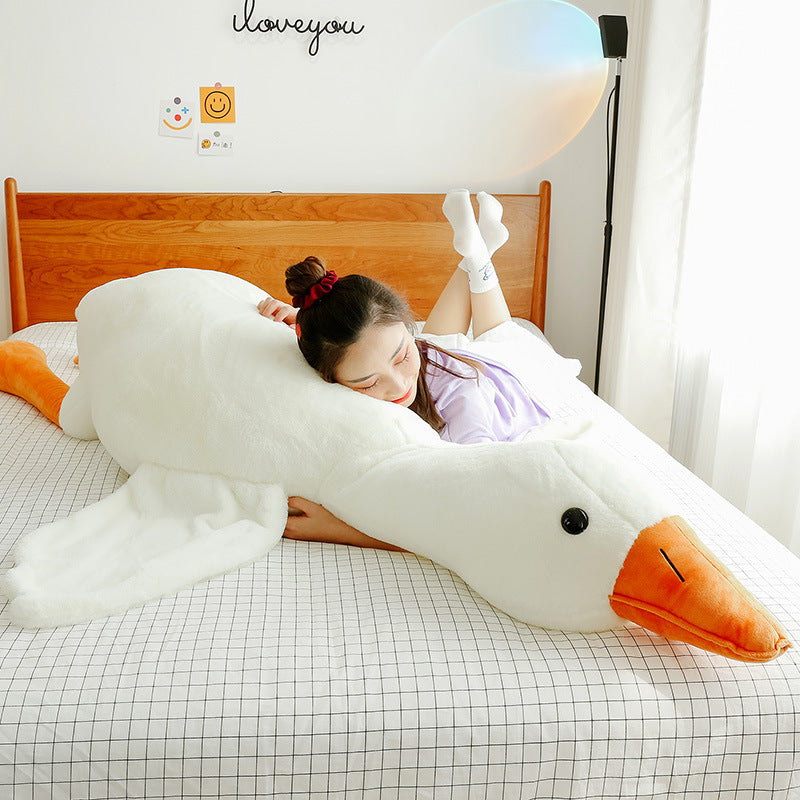 Cute Big White Geese Pillow Plush Toy Gronata