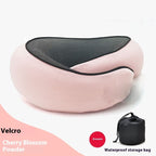 Travel Neck Pillow Non-Deformed Airplane Pillow Travel Neck Cushion Durable U-Shaped Travel Memory Cotton Nap Neck Pillow Gronata