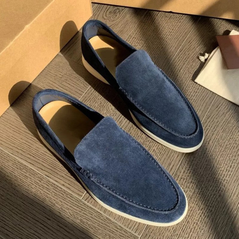 Men's Loafers Summer Casual Frost Flat Shoes Slip-on Driving Shoes Gronata