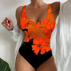 Women's 3D Printed Tight One-piece Swimsuit Gronata
