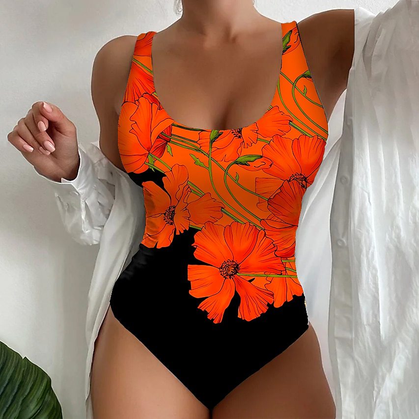 Women's 3D Printed Tight One-piece Swimsuit Gronata