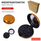 Portable Euro Coin Storage Box - Compact Money Organizer with Built-in Mirror for Travel and Home Use Gronata