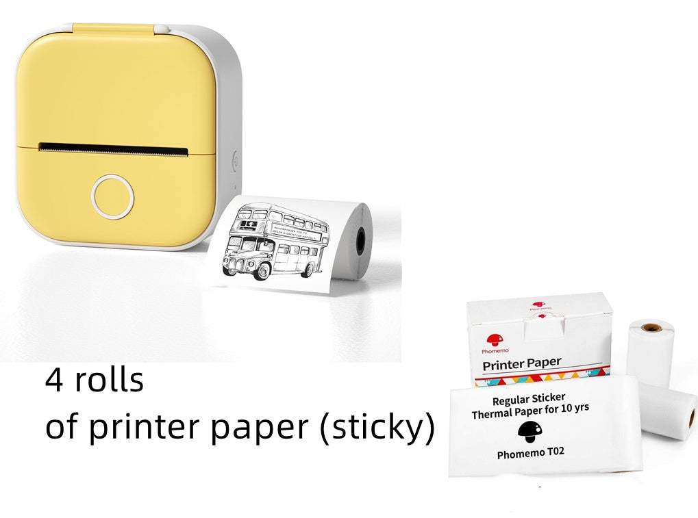 Portable Mini Thermal Label Printer Home Photo Printer Student Wrong Question Printer Bluetooth-compatible Mini Label Printer Price Tag Gronata