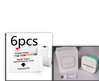 Portable Mini Thermal Label Printer Home Photo Printer Student Wrong Question Printer Bluetooth-compatible Mini Label Printer Price Tag Gronata