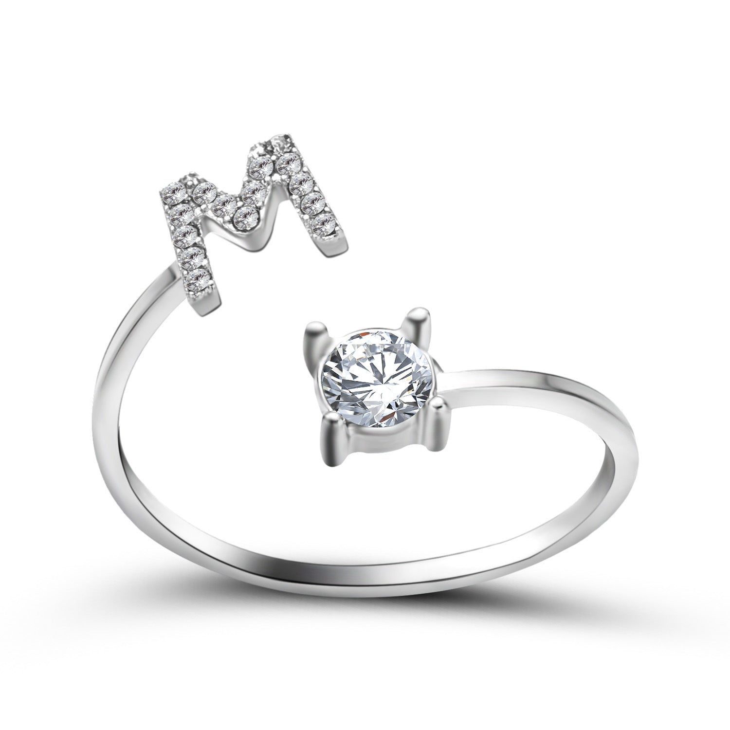 New Design Adjustable 26 Initial Letter Ring Fashion Jewelry For Women Simple Elegant Jewelry Gronata