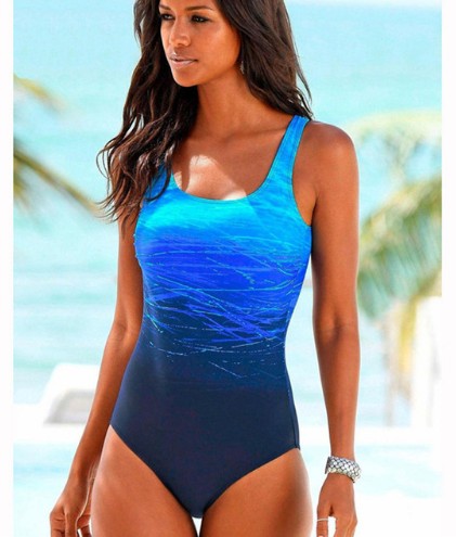 Big Size One Piece Swimwear Women Vintage High Top Swimwear Bandages Neck Bandage CRISS Back Can Sunbathe Gronata