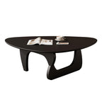 Mid Century Modern Coffee Table - Walnut Wooden Coffee Table for Living Room,Center Table Suitable for Bedroom Living Room Reception Office Tables (Walnut, Small 34.5 * 23.5 * 16in) Gronata