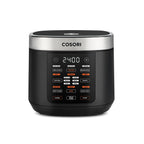 Cosori Rice Cooker 10 Cup, 24h Keep Warm, Non-stick Ceramic Inner Pot, 18 Functions Fuzzy Logic Rice Maker with Stainless Steel Steamer Basket, Sauté, Slow Cooker, Black Gronata