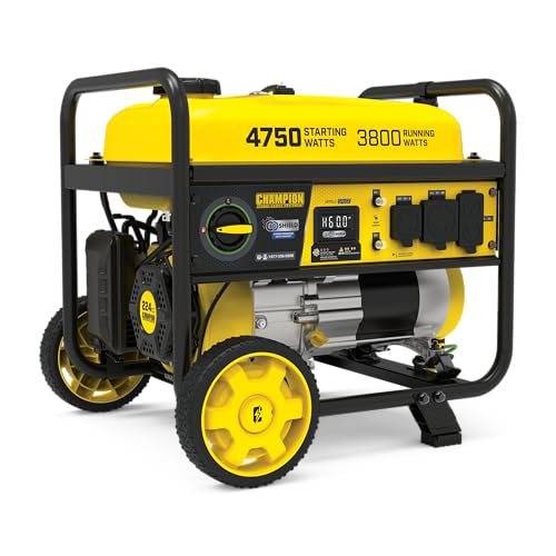 Champion Power Equipment 4750-Watt RV Ready Portable Generator with Free 3-Year Warranty, CARB Compliant Gronata