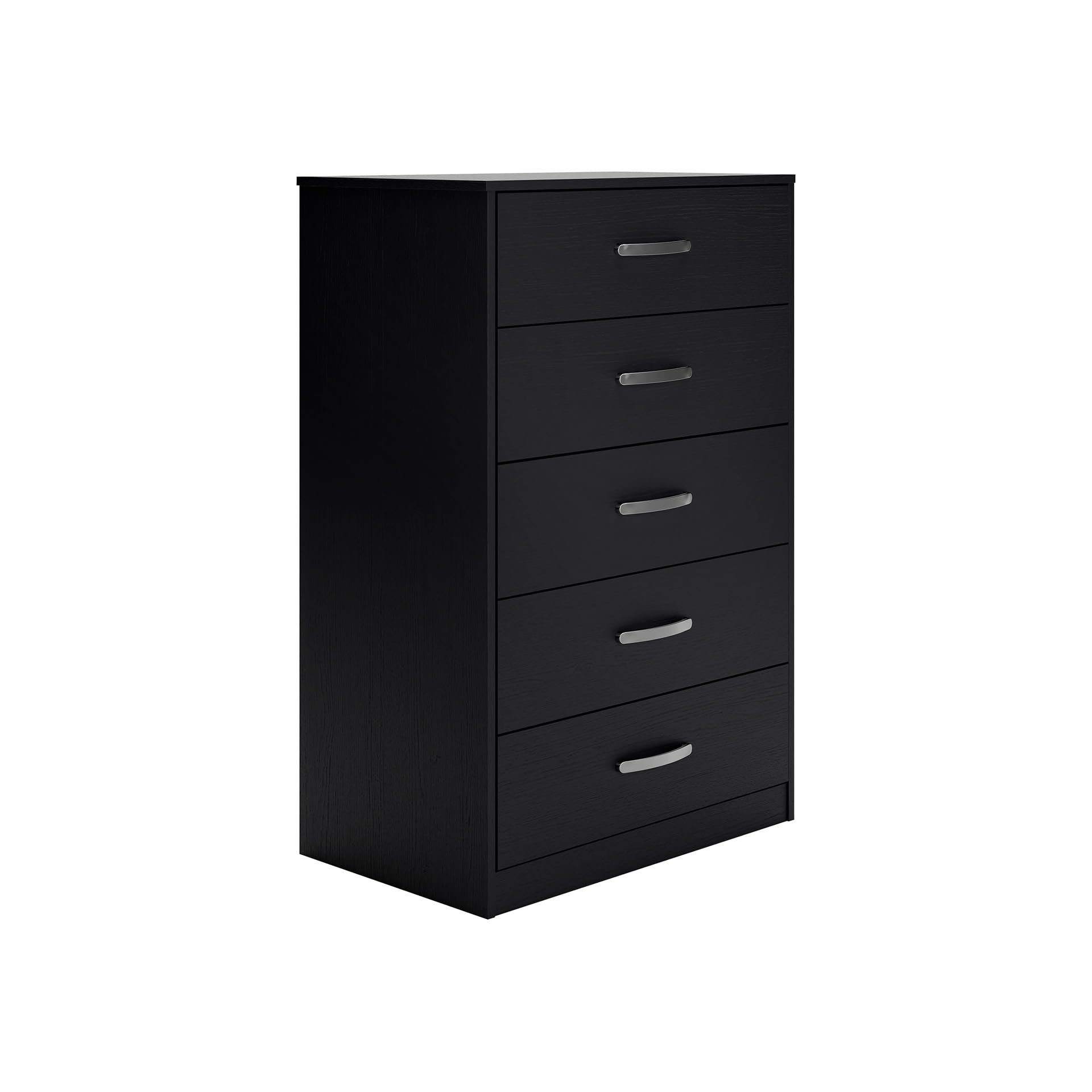 Signature Design by Ashley Finch Modern 6 Drawer Dresser with Ball-bearing Construction and Safety Stop, Black Gronata
