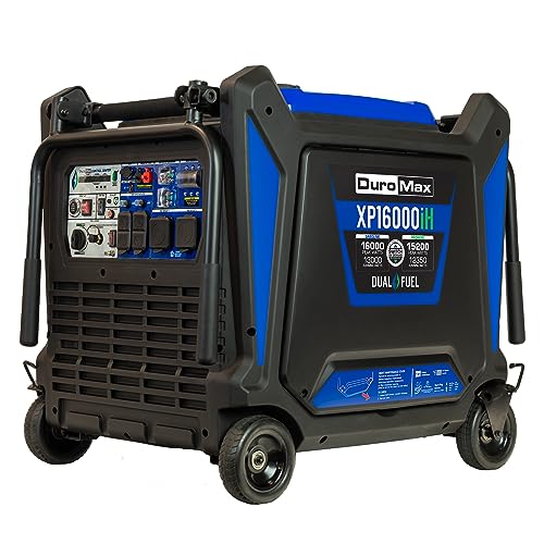 DuroMax XP16000iH 16,000-Watt Dual Fuel Portable Digital Inverter Generator - Gas & Propane, Remote Electric Start, Whole Home Power Backup, Transfer Switch Ready, RV & Emergency Ready Gronata