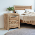 Signature Design by Ashley Wynnlow Rustic 2 Drawer Two Drawer Nightstand, 24.41" Tall, Weathered Gray Gronata
