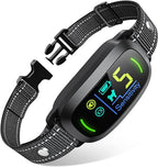 FAFAFROG Dog Bark Collar, Rechargeable Smart Collar, Anti Barking Training Collar with 5 Adjustable Sensitivity Beep Vibration, Bark Collar for Large Medium Small Dogs (Black) Gronata