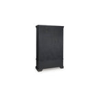Signature Design by Ashley Chadworth Classic Curio with Anti-Tipping and Removable Shelf, Black Gronata