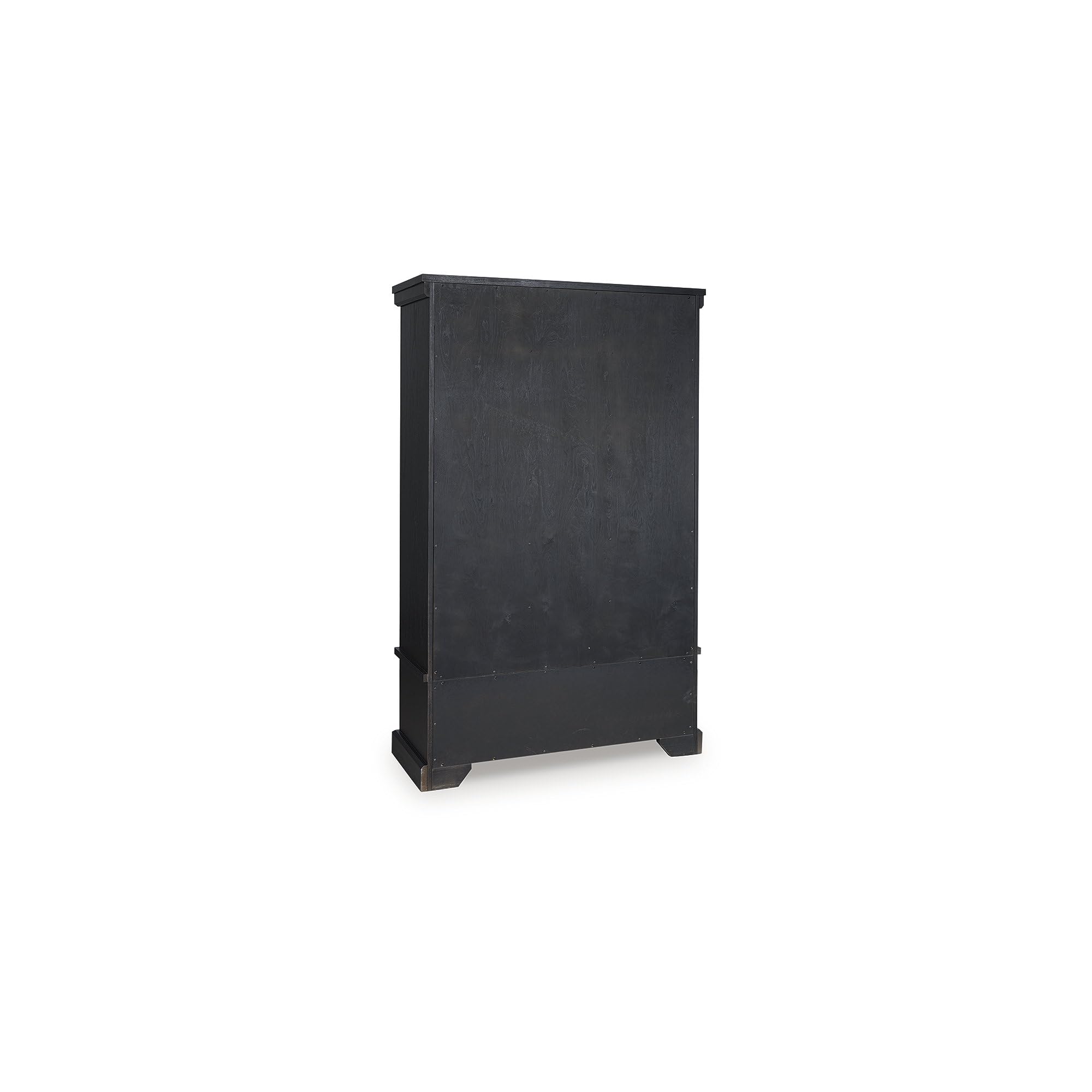 Signature Design by Ashley Chadworth Classic Curio with Anti-Tipping and Removable Shelf, Black Gronata