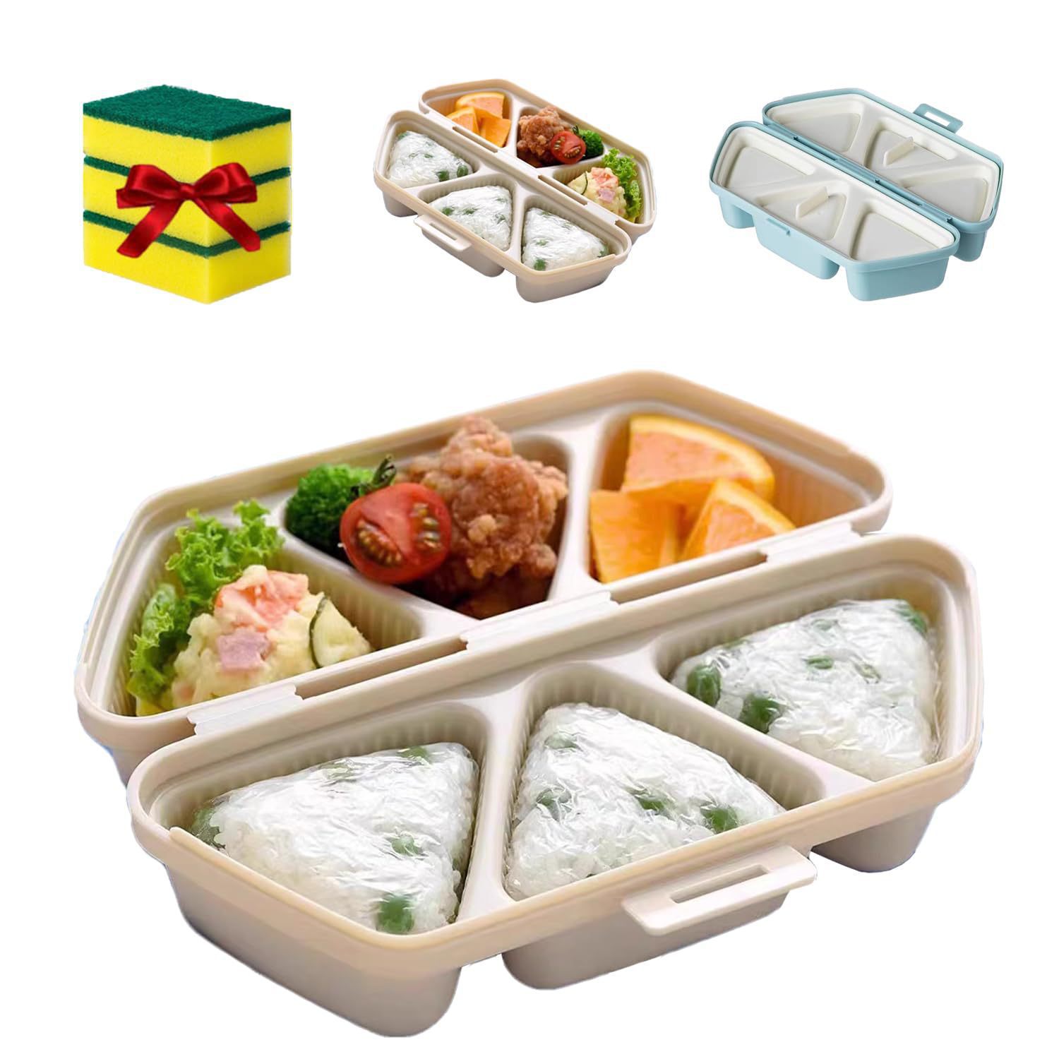Foldable Creative Bento Box Onigiri Mold Set Gronata