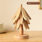 Tree Design Stand Wooden Trivets Decorative Anti Scald Heat Resistant Table Mat Coaster Wood Placemats Pot Table Heat Insulation Pad Gronata