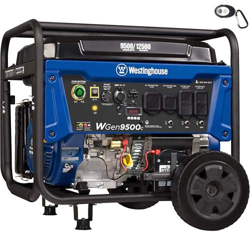 Westinghouse 12500 Peak Watt Home Backup Portable Generator, Remote Electric Start with Auto Choke, Transfer Switch Ready, Gas Powered, CO Sensor Gronata