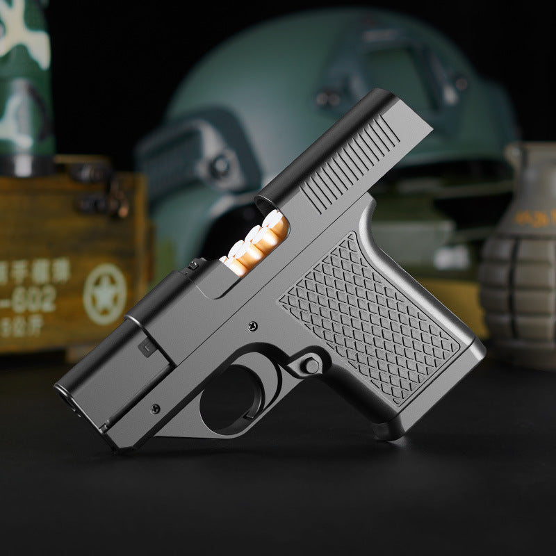 Gun-type Windproof Gas Lighters Cigarette Case Gronata