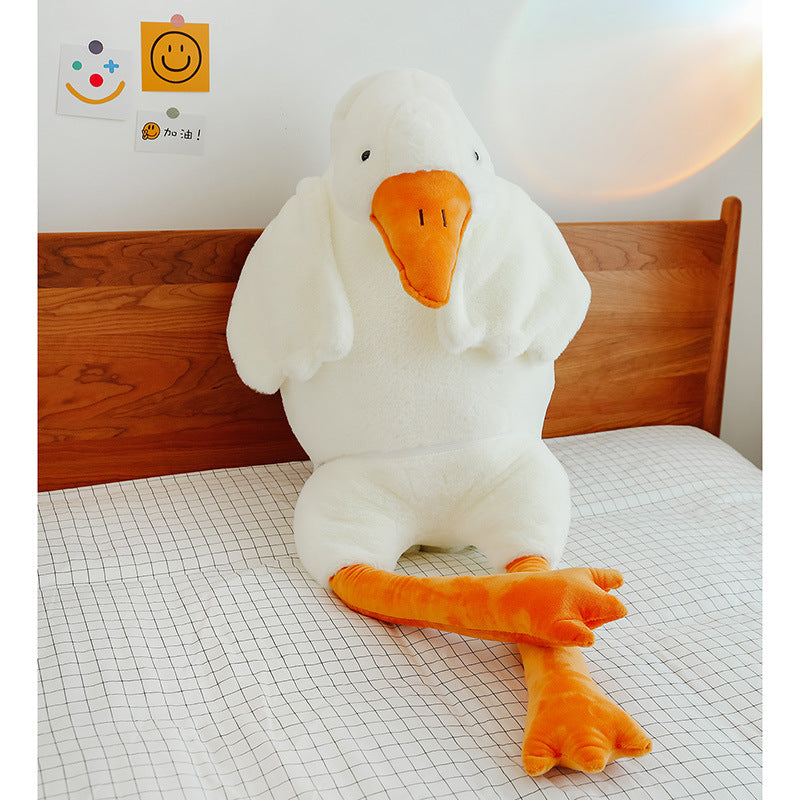 Cute Big White Geese Pillow Plush Toy Gronata