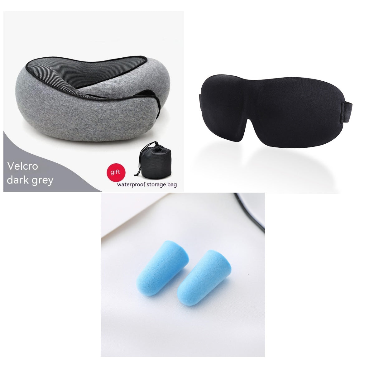 Travel Neck Pillow Non-Deformed Airplane Pillow Travel Neck Cushion Durable U-Shaped Travel Memory Cotton Nap Neck Pillow Gronata