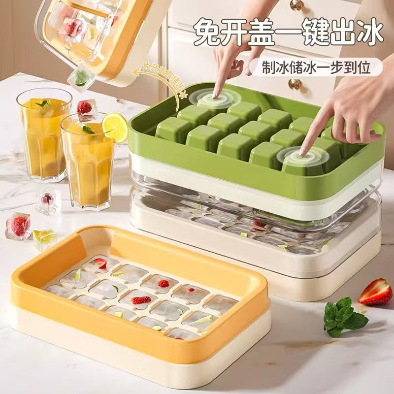 Food-grade Push-style Ice Cube Tray Ice Cube Mold Gronata