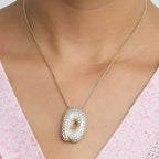 Bubble Initial Diamond Necklace Gronata