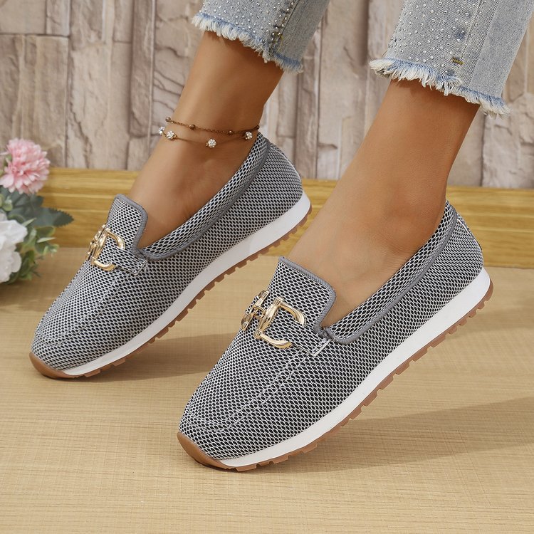 Women's All-match Casual Solid Color Flat Simple Sneaker Gronata