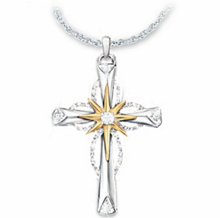 Octagonal Star Cross Alloy Pendant Gronata