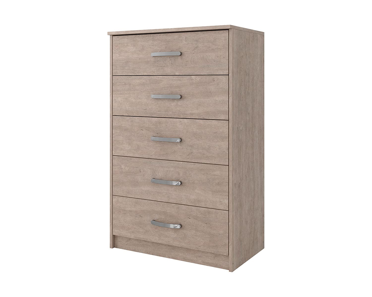 Signature Design by Ashley Finch Modern 6 Drawer Dresser with Ball-bearing Construction and Safety Stop, Black Gronata