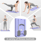 JANUA Pilates Board - Pilates Reformer Set, Multi-Purpose Foldable Pilates Reformer Board for Home, 5 in 1 Pilates Sliding Board Gronata