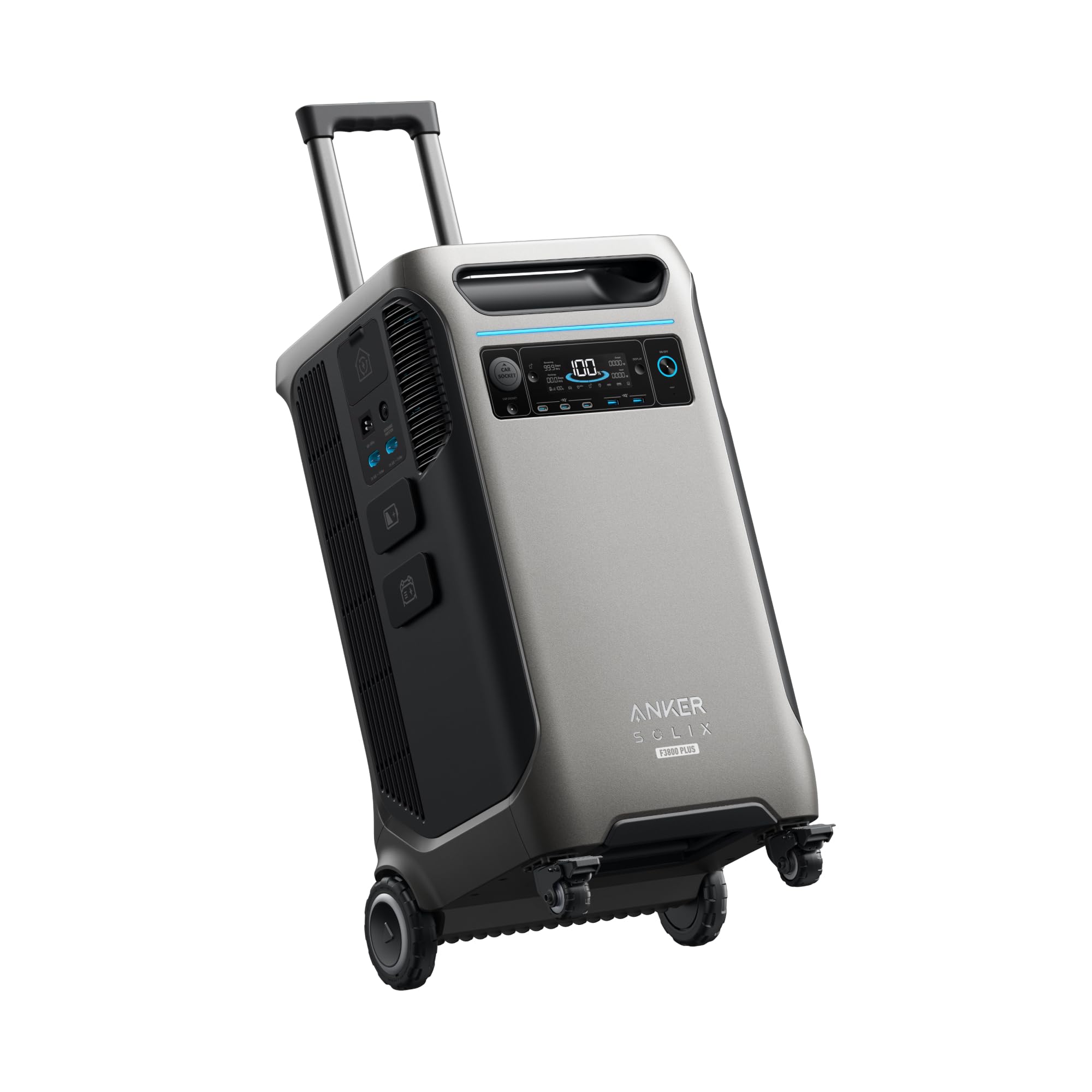 Anker SOLIX F3800 Plus Portable Power Station (2025 NEW), 3,840Wh, 3,200W Solar Input, Generators for Home Use, Expandable to 53kWh, Works with Generator, For Power Outages, RVs, and Emergencies Gronata