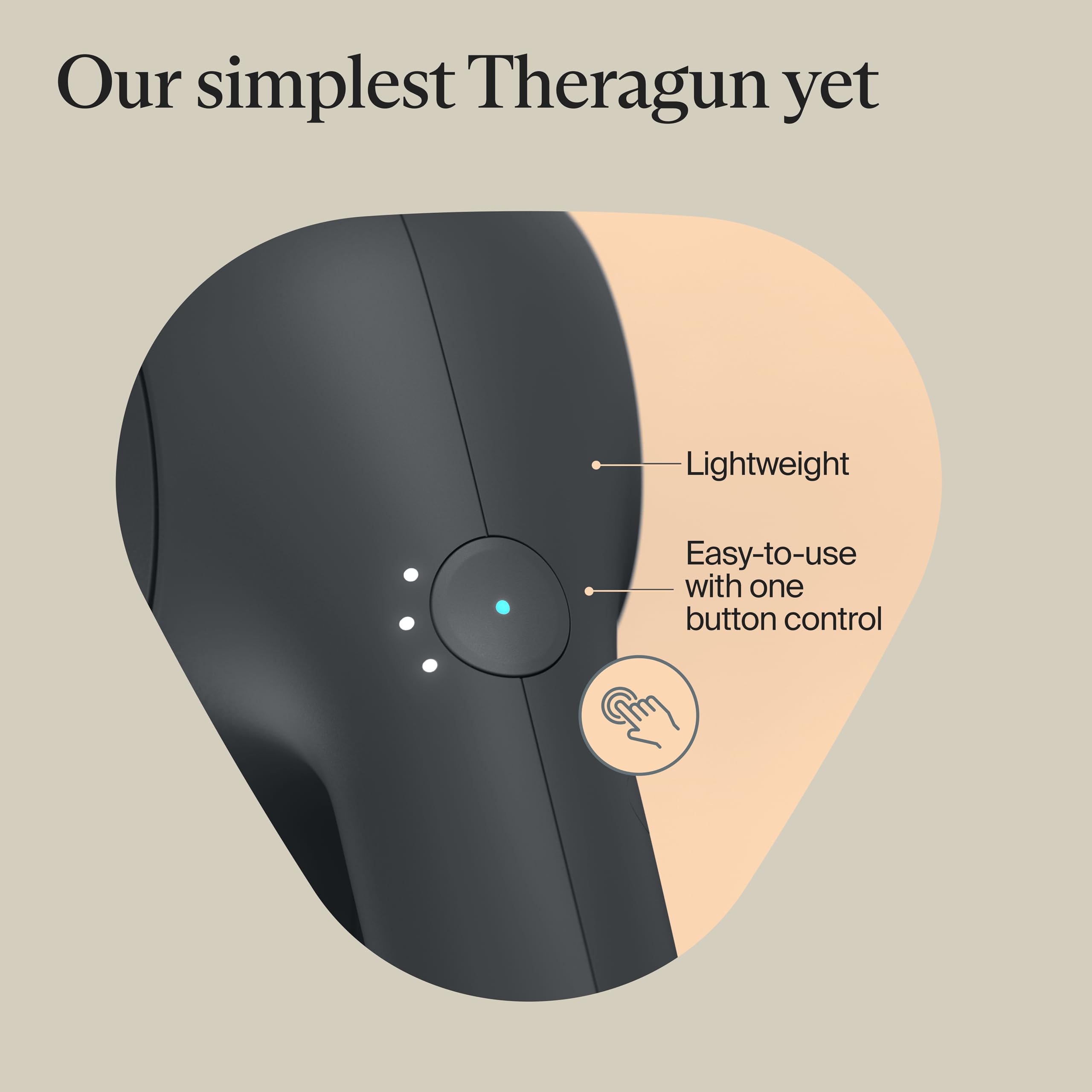 TheraGun Therabody Relief - Quiet Deep Tissue Therapy Massage Gun - Bluetooth Enabled, Electric Percussion Massage Gun & Personal Massager for Pain in The Neck, Back, Leg, Shoulder and Foot (Black) Gronata