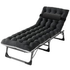 DoCred Heavy Duty Chaise Lounge Chair, Adjustable 5-Position Folding Chaise Lounge Chairs for Outside, Portable Lay Flat Beach Lounge Chair for Outdoor Sunbathing Beach Pool Lawn Camping Gronata
