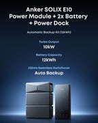 Anker SOLIX Smart Generator 5500, Tri-Fuel, DC Range Extended for E10, 5x Fuel Efficiency, Auto Start-Stop, Maintenance Alerts, Up to 12-Month 0% APR Gronata