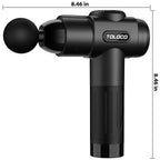 TOLOCO Massage Gun, Deep Tissue Back Massage for Athletes for Pain Relief, Percussion Massager with 10 Massages Heads & Silent Brushless Motor, Fathers Day Dad Gifts, Black Gronata