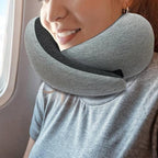 Travel Neck Pillow Non-Deformed Airplane Pillow Travel Neck Cushion Durable U-Shaped Travel Memory Cotton Nap Neck Pillow Gronata