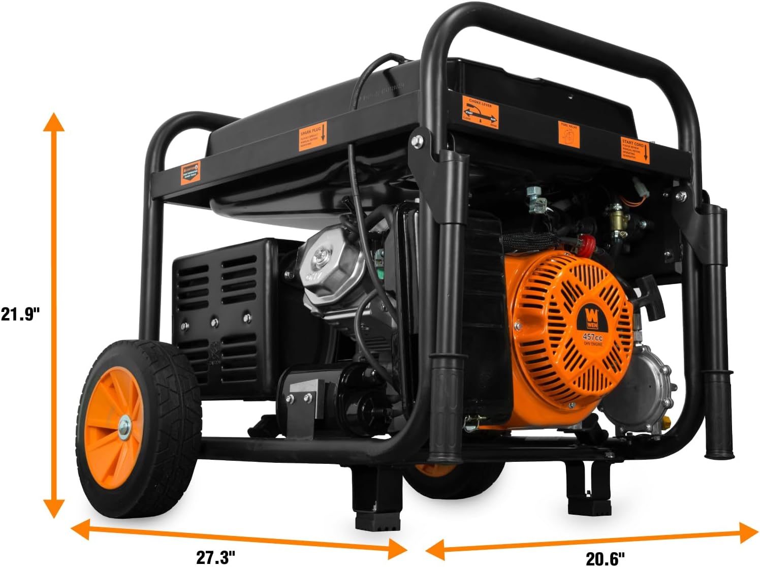 WEN 11,000-Watt 120V/240V Dual Fuel Portable Generator with Wheel Kit and Electric Start (DF1100T) Gronata