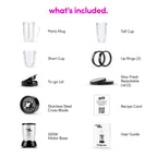 Magic Bullet Blender, Small, Silver, 11 Piece Set Gronata