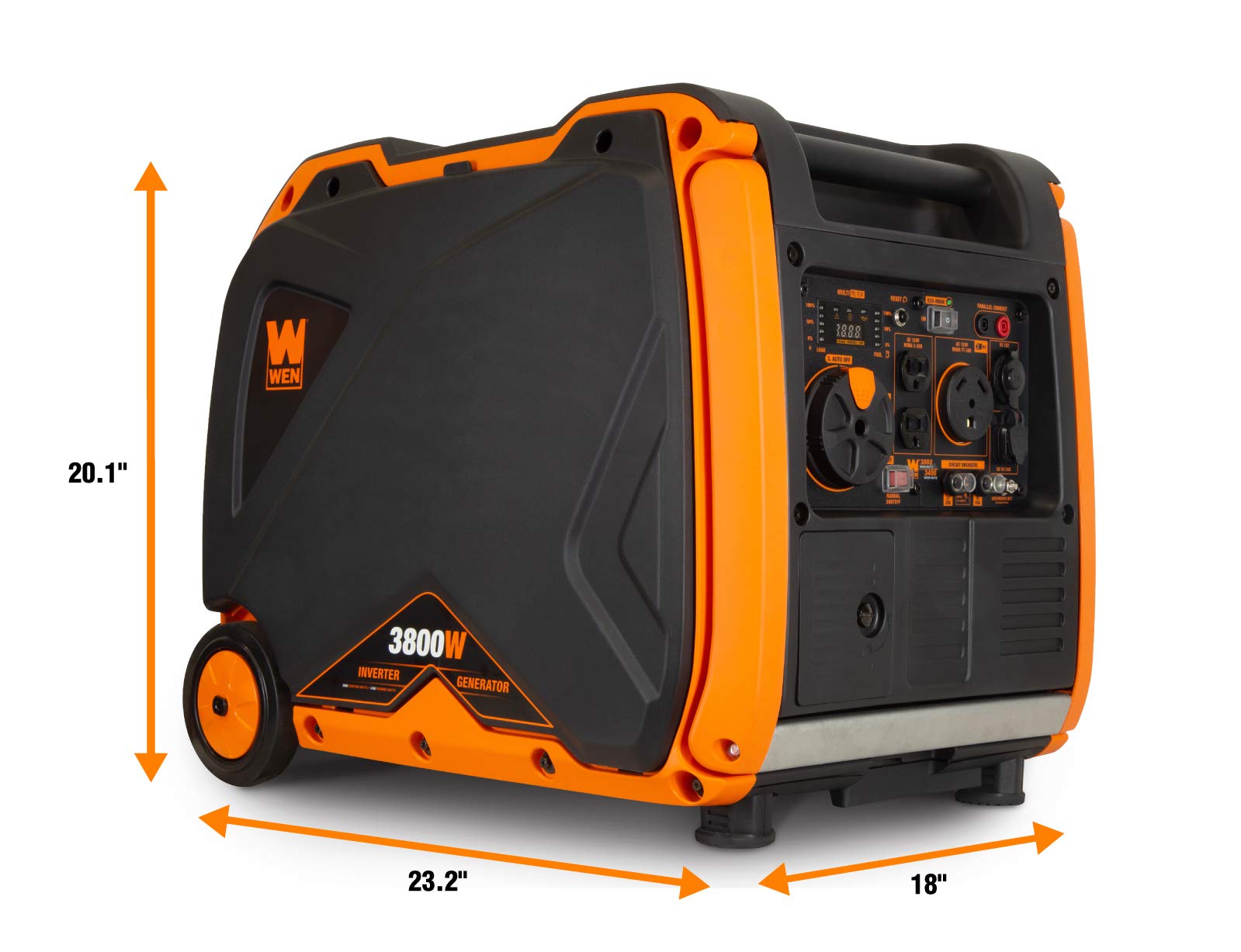 WEN DF451i Super Quiet 4500-Watt Electric Start Dual Fuel RV-Ready Portable Inverter Generator with Fuel Shut-Off Gronata